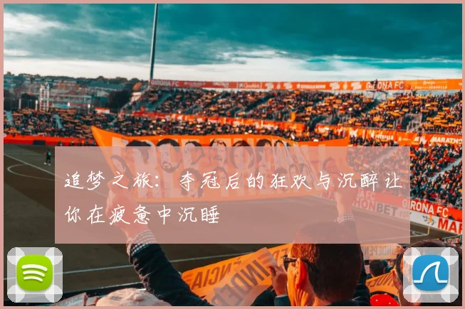 追梦之旅：夺冠后的狂欢与沉醉让你在疲惫中沉睡